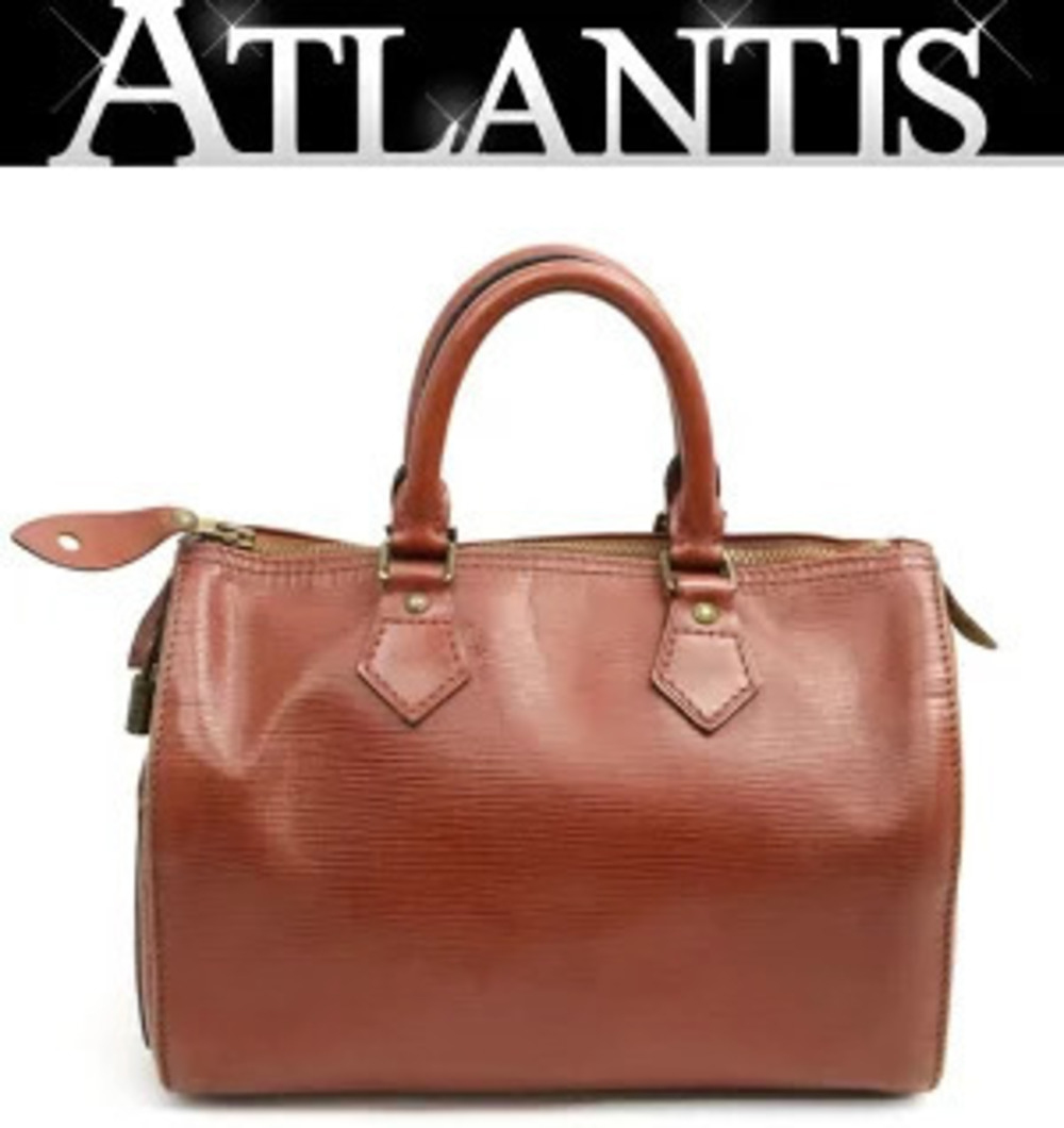 Louis Vuitton Speedy Handbag Epi Leather Kenya Brown